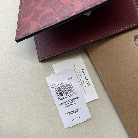 (New+Tag) Coach passport wallet case ‘rare’ limited edition (unisex) monogram - Picture 6 of 14